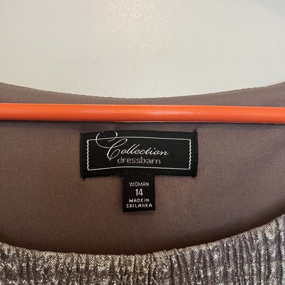 Dress Barn silver foil cocktail dress - Picture 3 of 3